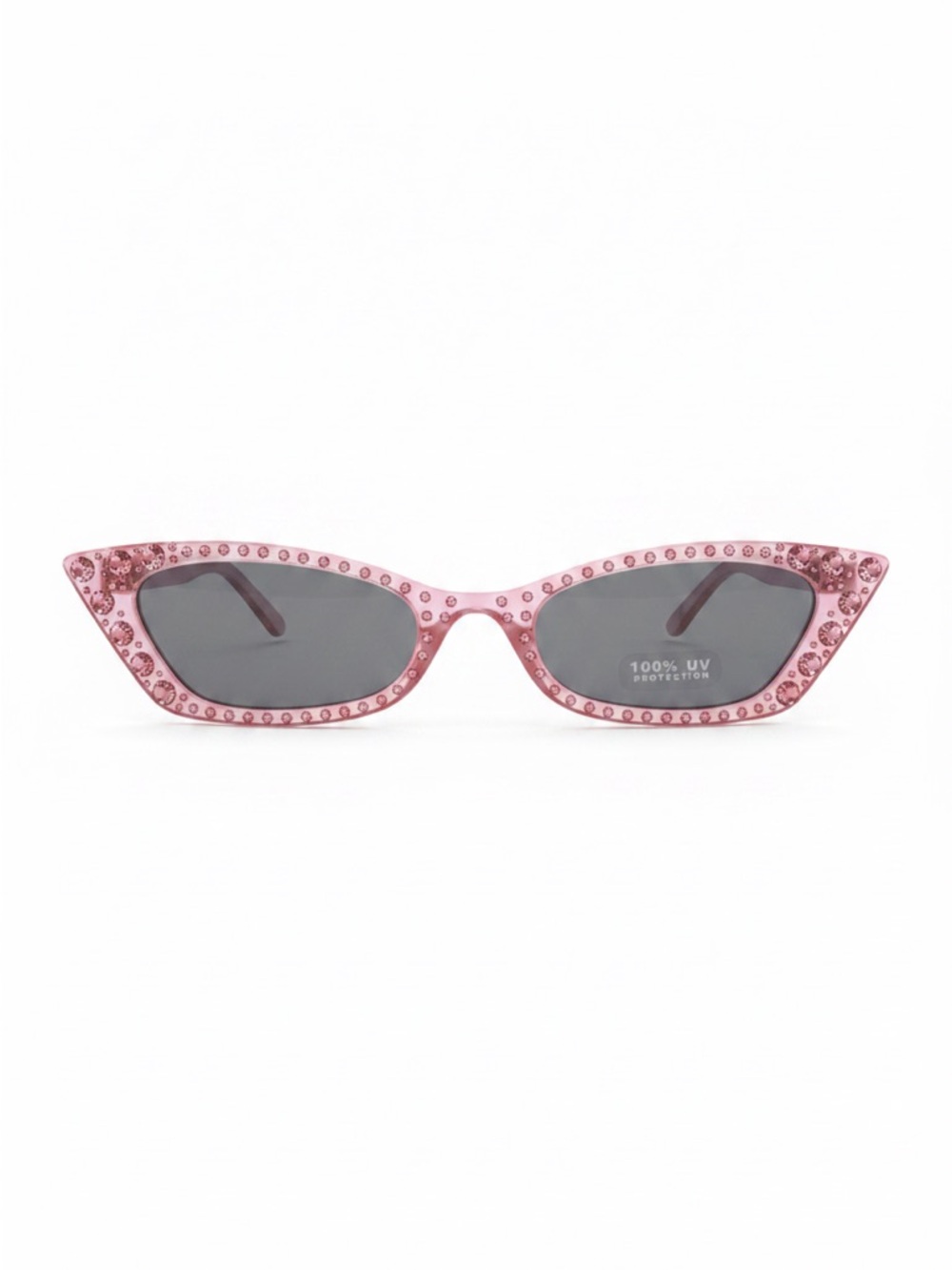 Pink Crystal Cat-Eye Sunglasses